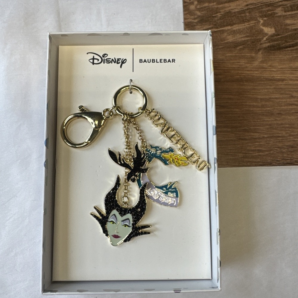 Disney x BaubleBar Maleficent Keychain Bag Charm Accessory Charm Set Disney